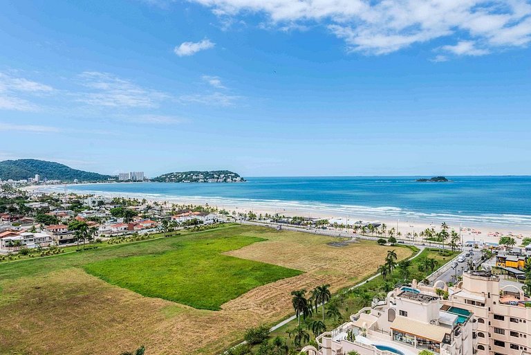Apto com vista para praia da Enseada | Guarujá