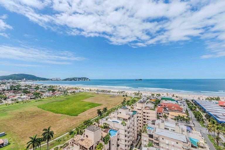 Apto com vista para praia da Enseada | Guarujá