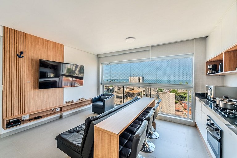 OceanSky 82 | Vista para o mar na praia da Enseada