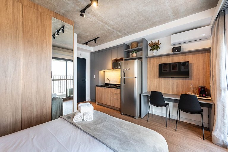 HNIOM | Studio incrível Alameda Maracatins Moema