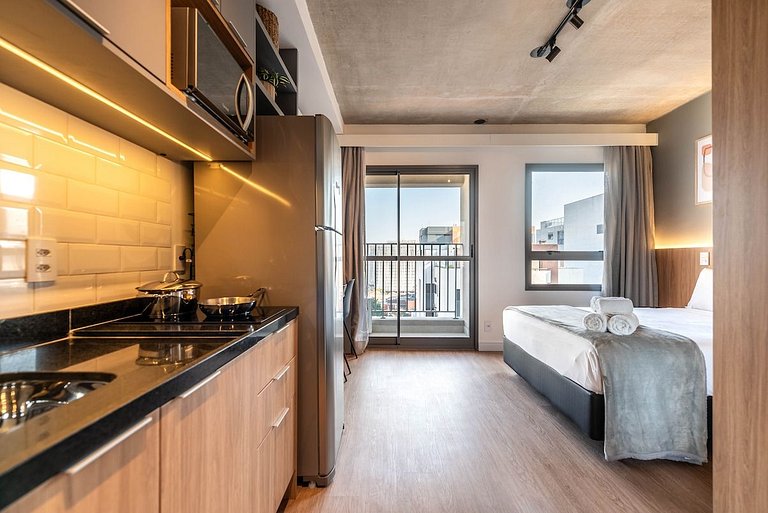 HNIOM | Studio incrível Alameda Maracatins Moema