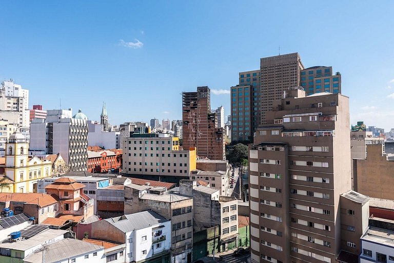 Downtown Sé 1101 | Studio completo e central
